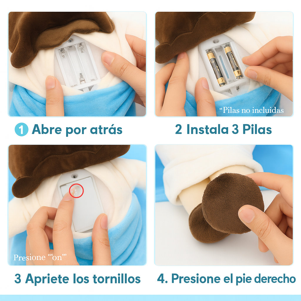 ✨ Jesús que Respira – El Peluche que Transmite Paz ✨