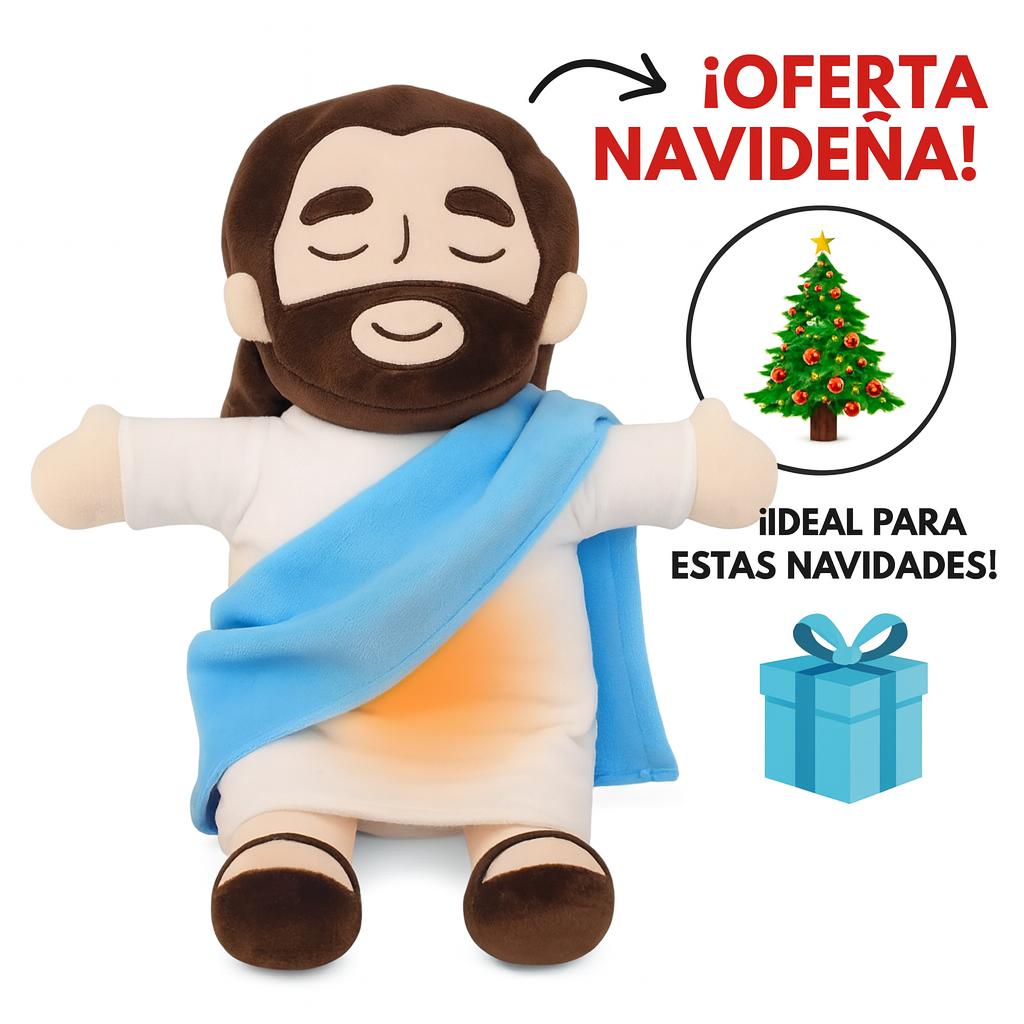 ✨ Jesús que Respira – El Peluche que Transmite Paz ✨
