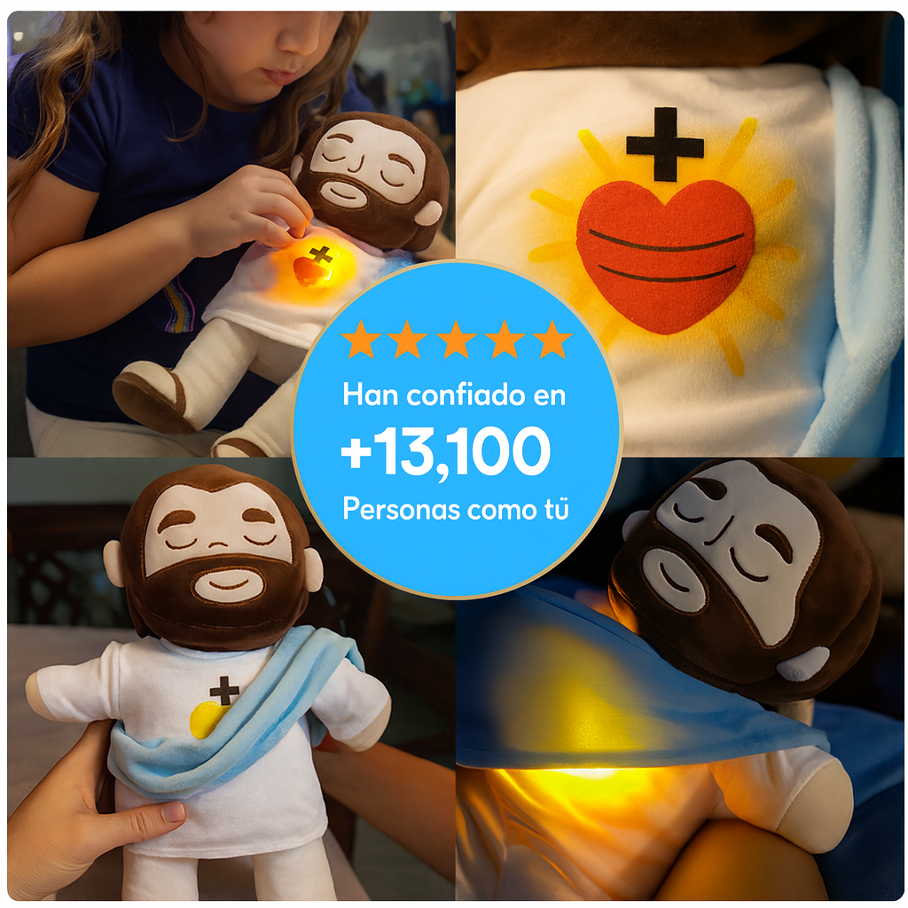 ✨ Jesús que Respira – El Peluche que Transmite Paz ✨